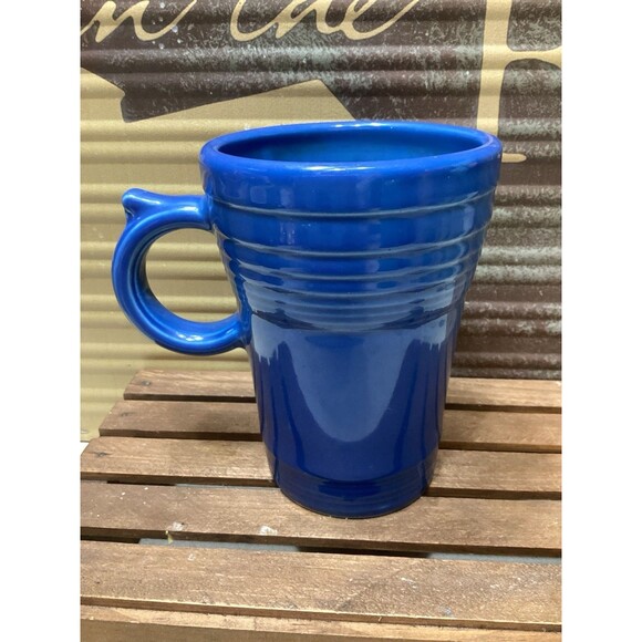 Fiesta Bistro Latte Ring Handle Mug in Lapis Blue Coffee Cup FIESTA WARE HLC - Picture 1 of 7